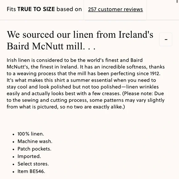 J.Crew Short-sleeve Baird McNutt Irish linen shirt - Picture 7 of 8